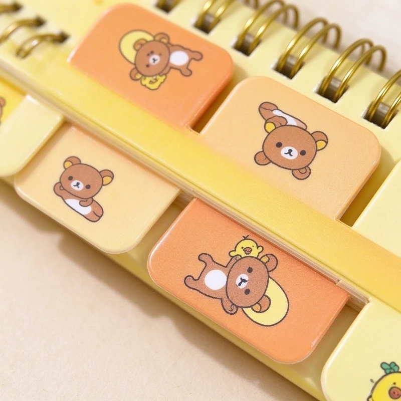 Rilakkuma Coil Notebook with Piano Divider Grid and Line Pages Smooth writing paper,suitable for note-taking,planning,journaling