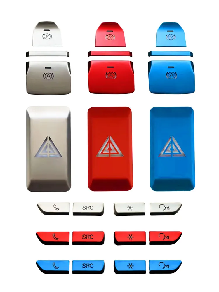 For MG GT 2022 2023 2024 Electronic Handbrake Button Sticker Steering Wheel Buttons Double Flash