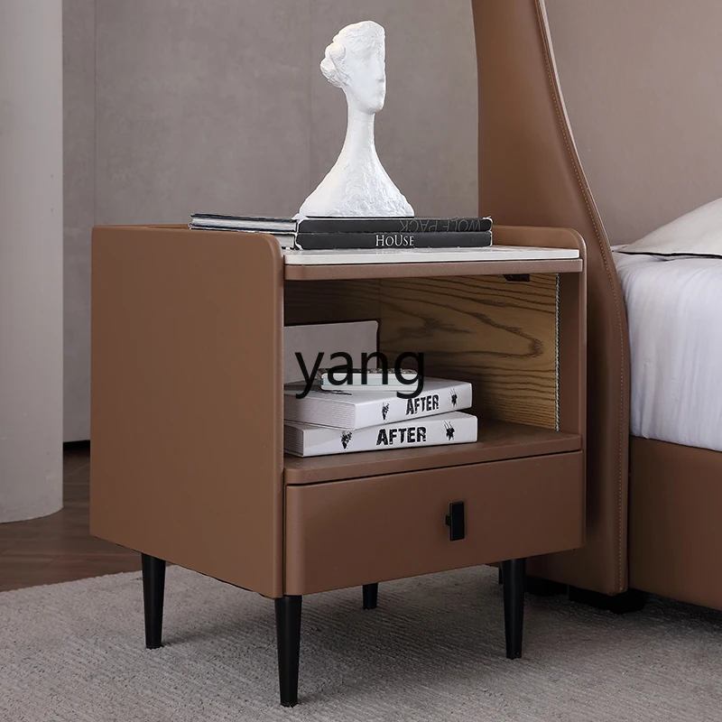 LXL Master Bedroom Minimalist Affordable Luxury Style Bedside Table Storage Rack Small Locker