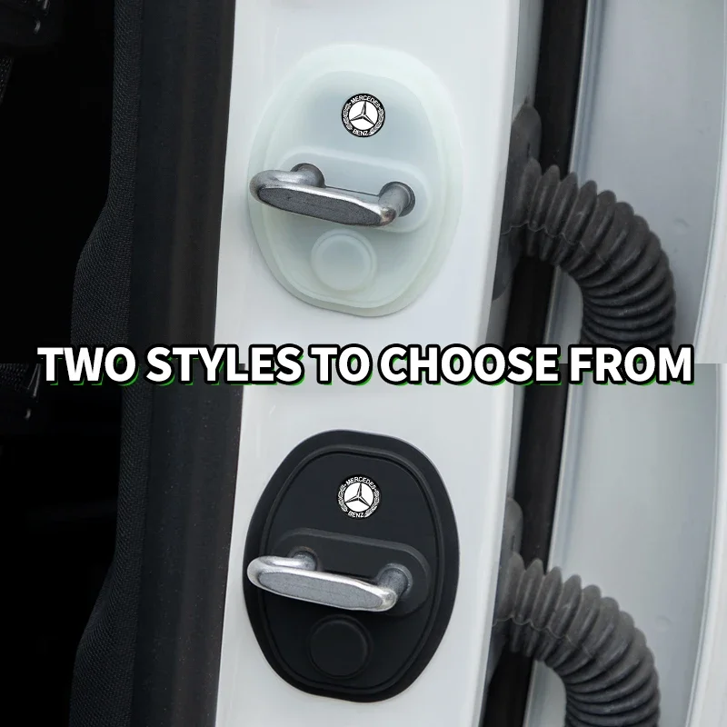 

4pcs Car Styling Auto Protect Door Lock Cover Stickers Accessories Case For Mercedes Benz W205 W177 W212 W213 W221 W220 W176 AMG