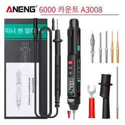 ANENG A3008 Multimetro digitale Auto Intelligent Sensor Pen Tester 6000 Conti Misuratore di tensione senza contatto Multimetro polimetro