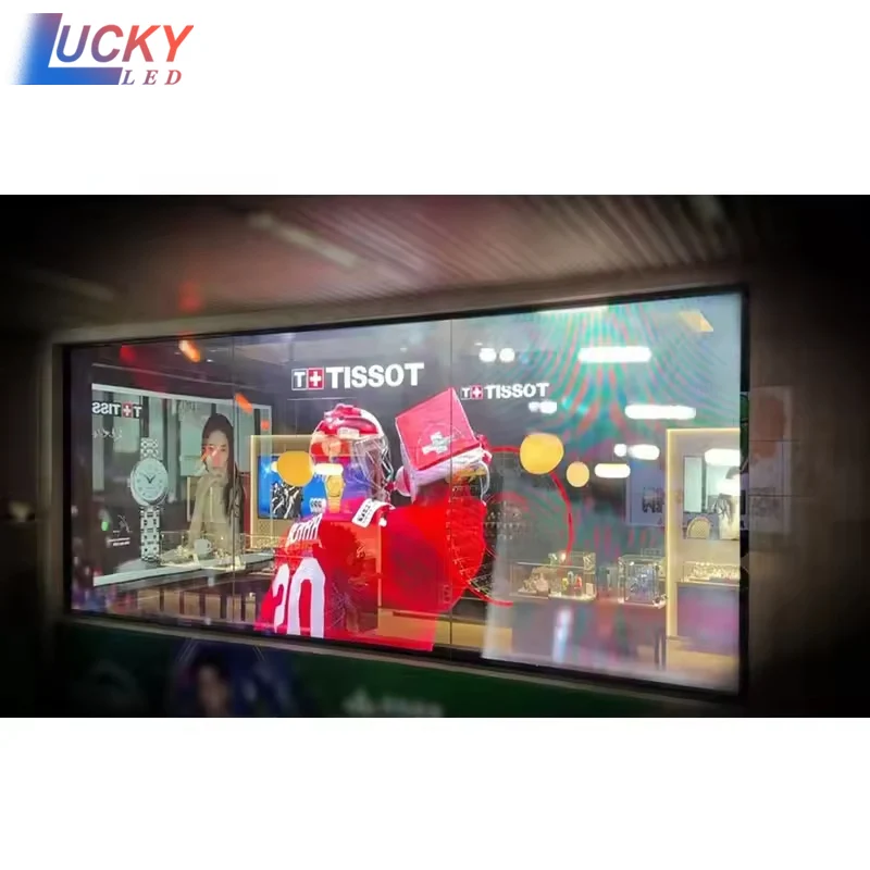 

HD Transparent Mesh Module Display 3D LED Transparent Glass Advertising Screen