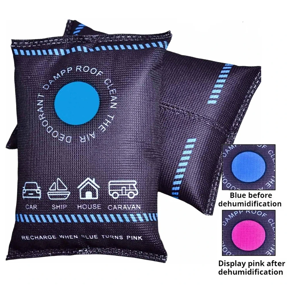 Bolsa Deshumidificadora de Silicona Reutilizable, Absorbedor de Humedad para Gabinetes, Prevención de Humedad, Bolsa de Secado, Accesorios para Interiores de Automóviles