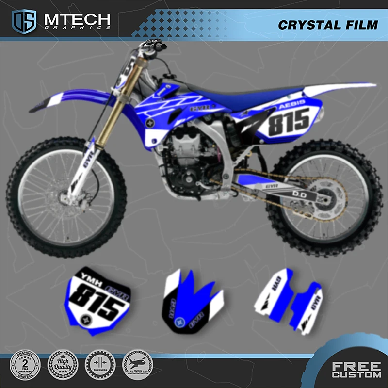 

DSMTECH Custom Team Motorcycle Graphics Decal Stickers Kits For YAMAHA YZF250 YZF450 2006 2007 2008 2009 004