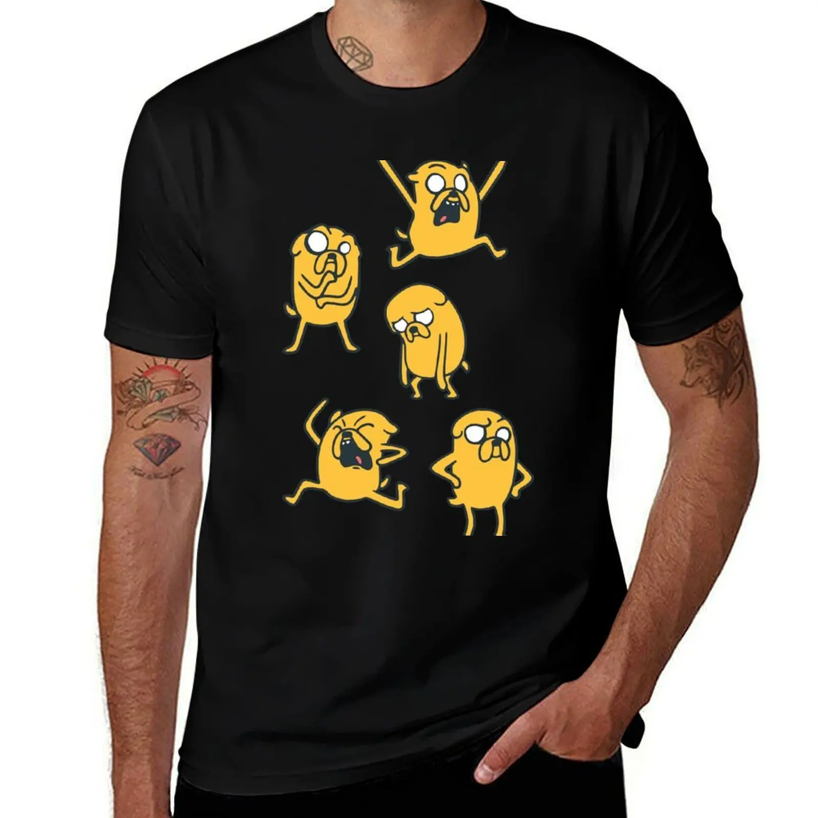 

Jake Pattern (Adventure Time) T-Shirt sublime vintage anime shirt funny meme t-shirts heavyweight t shirts for men