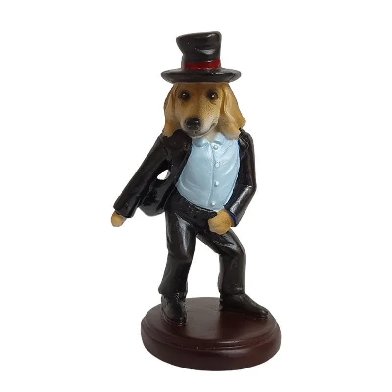 Dancing Dog Resin Ornament, Creative Home Decoration, Indoor Atmosphere Craft Decor