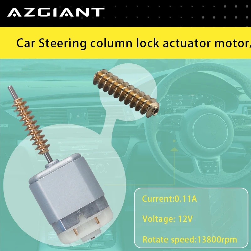 FC-280PC-22125 Azgiant DC 12V High Performance Car Steering Lock Actuator Motor Worm Gear For Nissan Maxima A34 Renault koleos