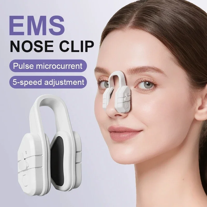 

Beauty Nose Clip Silicone Nose Shaper Machine Electric EMS Technology Lifter Clip Nose Shaper for Women Daily Usage