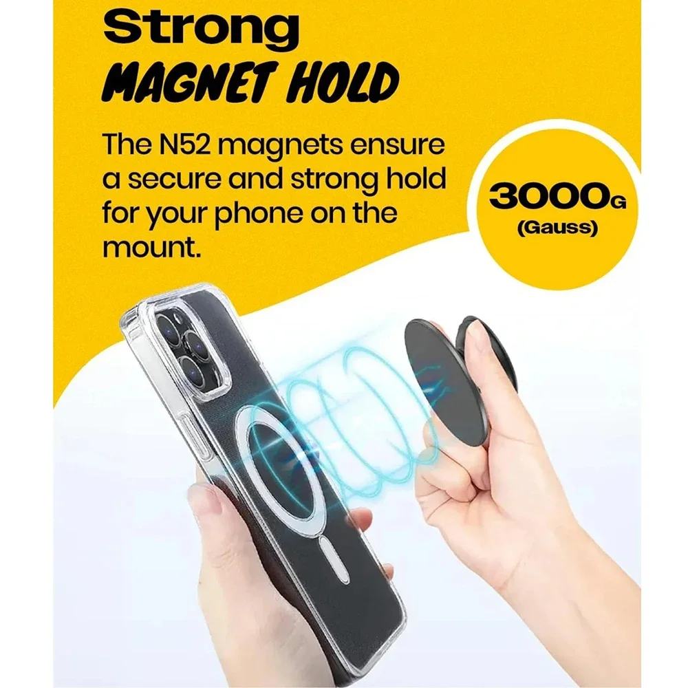 حامل مغناطيسي للهاتف المحمول، مقبس قابل للطي، دعم الجيب لهاتف Magsafe IPhone Mac Samsung Safe Ring Finger Expanding Stand