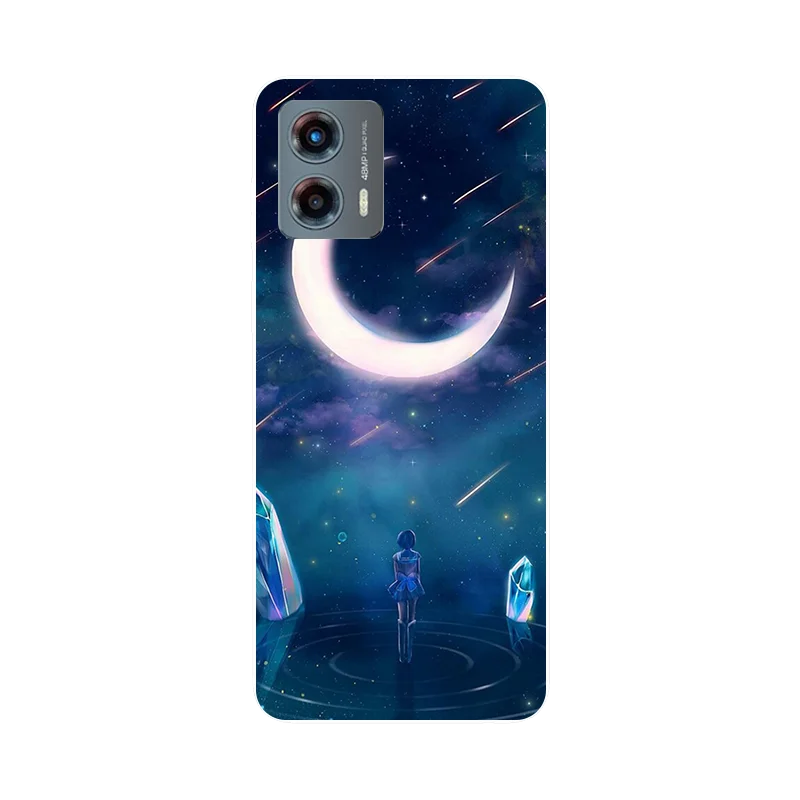 Silicon Case for Moto G 5G 2023 Moon Planet Printed Soft Back Cover for Motorola Moto G 5G G5G 2023 Case Phone Case Funda