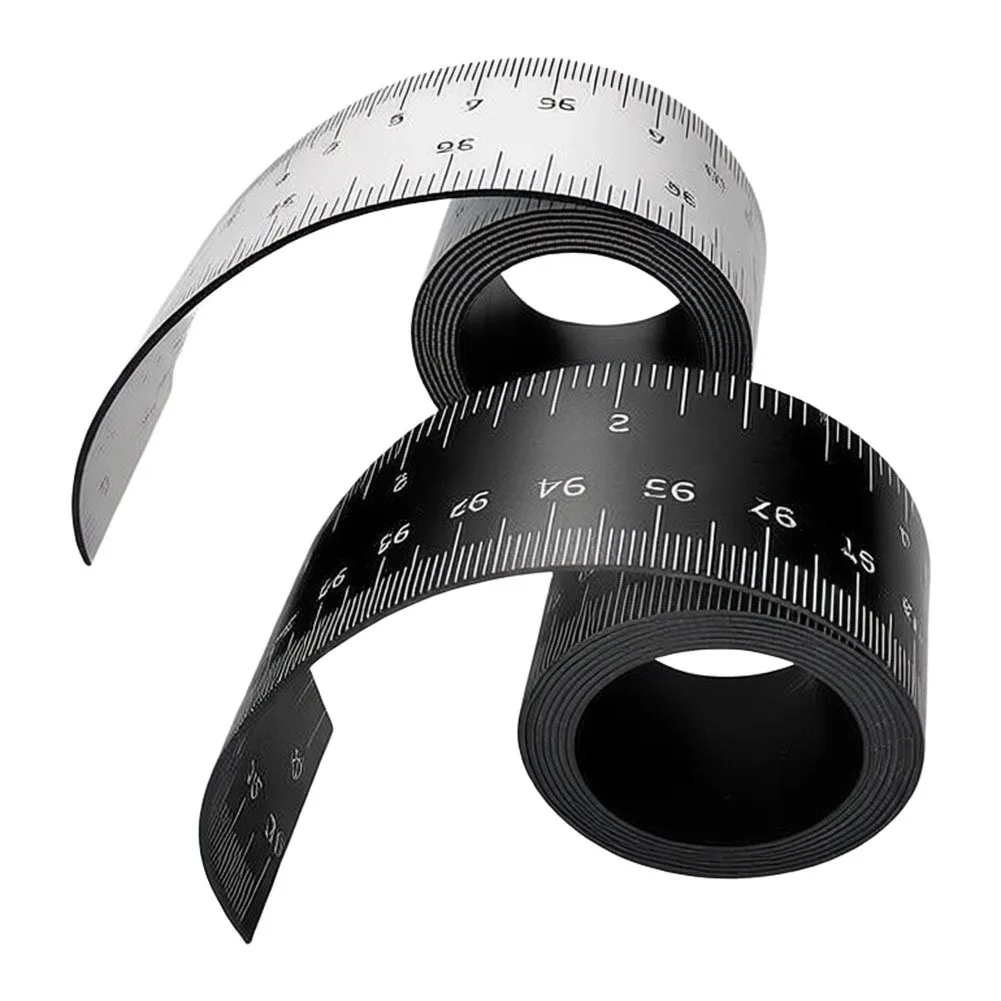 Workshop-Ready Magnetic Scale Ruler with Dual-Sided Graduations in Centimeters and Inches for Tool Cabinet and Mounting