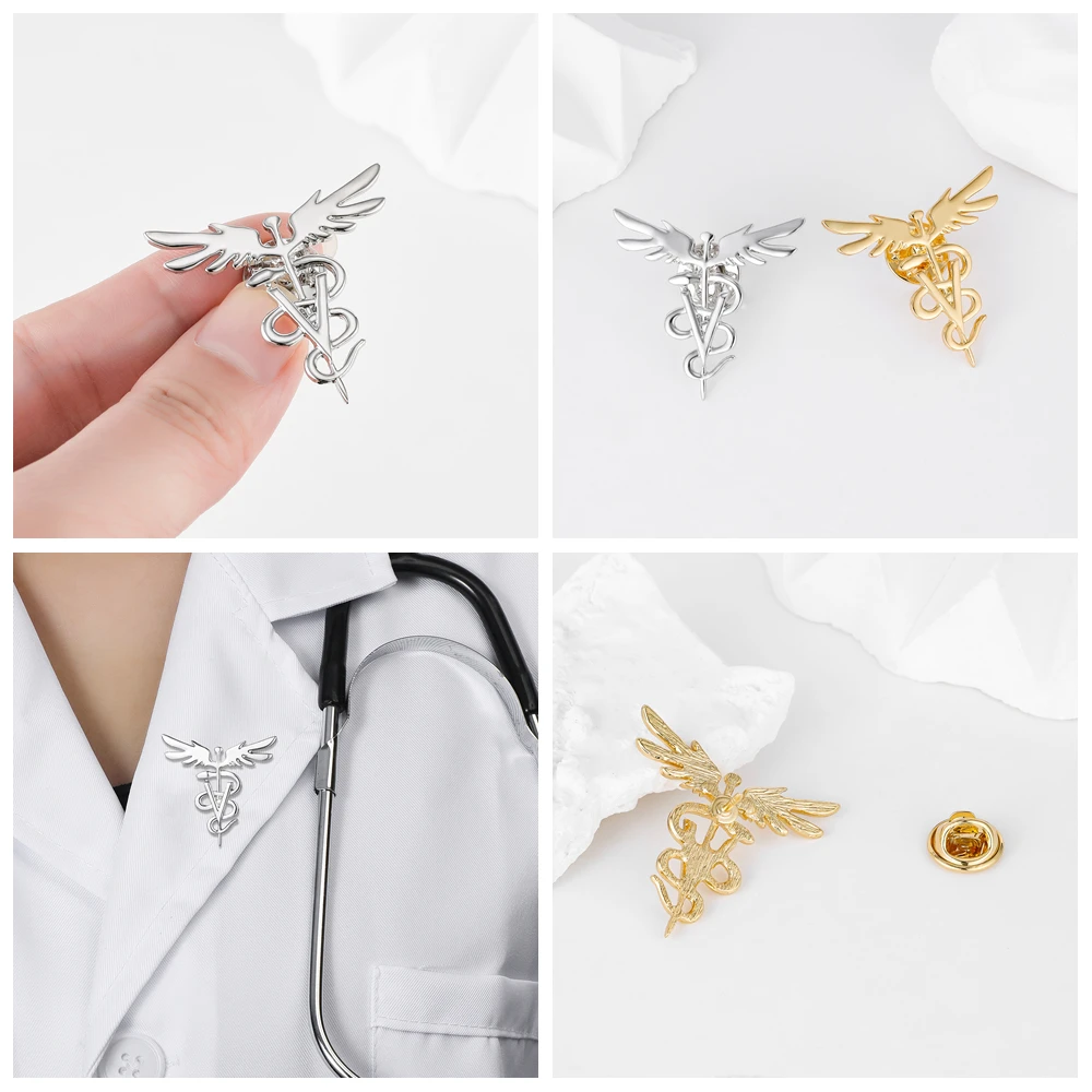 Hanreshe Medical Mixed Brooches Pins Wholesale Doctor Nurse Backpack Collar Lapel Badge Accessories Medicine Jewelry Gifts