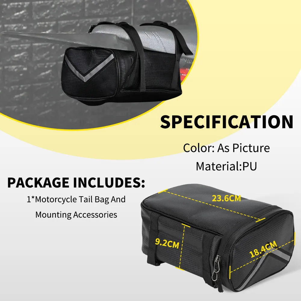 

Задняя сумка для мотоцикла, водонепроницаемая, расширяемая, большой емкости, багажник для путешествий, задний багажник для Surron Sur-Ron Lightbee X S