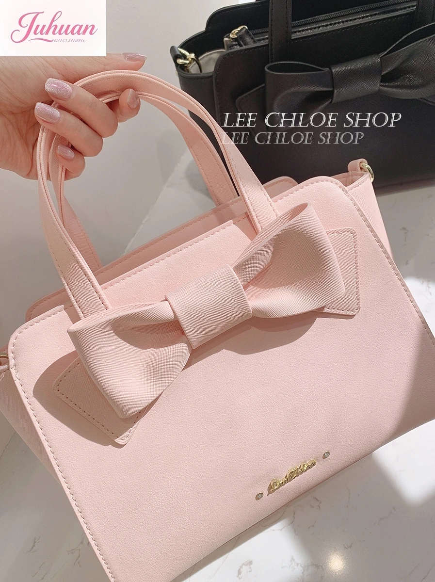 

Японская чистая милая милая сумка в стиле Лолиты с большим бантом, модная универсальная сумка-мессенджер для девочек на каждый день, большая вместительная сумка через плечо для женщин