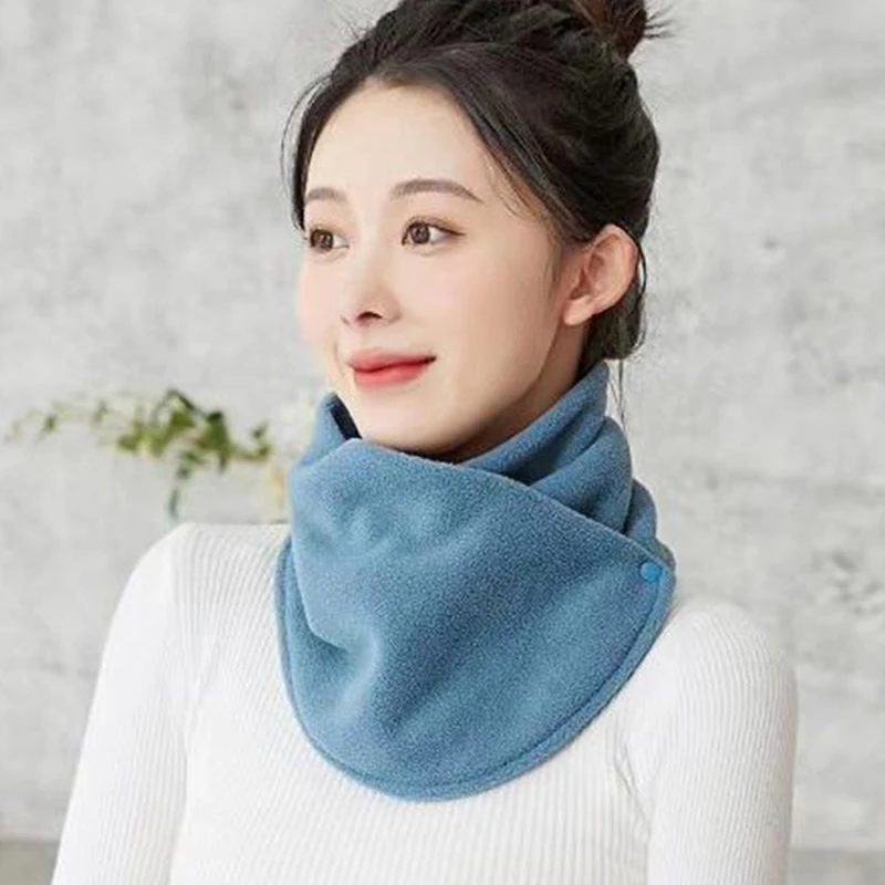 Winter Neck Protection Scarf New Solid Color Women S Versatile Neck Cover Scarf