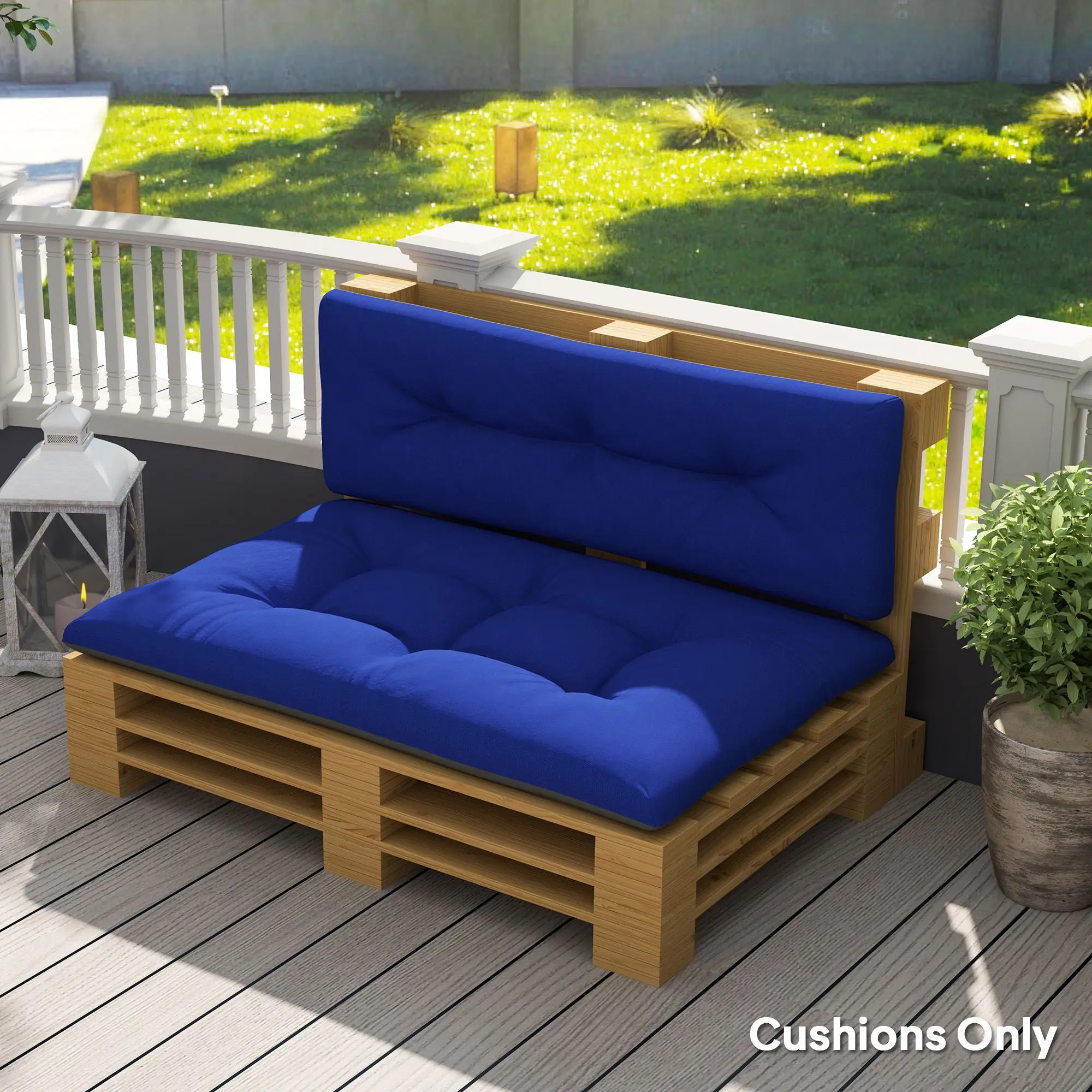 2 Seater Pallet Cushions Outdoor 3.9