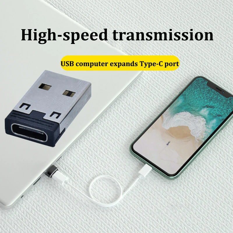 Cltgxdd USB-A-auf-Typ-C3.1-Buchsenadapter, integrierte PCB-Formgebung, Mini-Konverter, schnelles Laden, Datensynchronisierung für Handys, Laptops und PCs – Detail 9