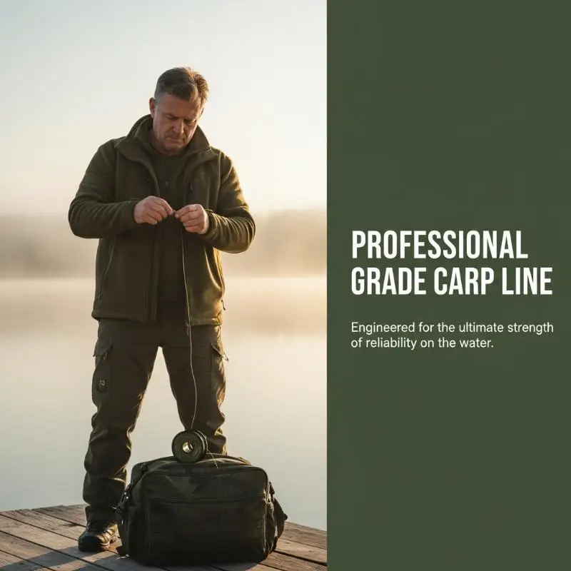 20m Carp Fishing Line Soft Hooklink Coated Braid Abrasion Resistant Carp Leader For Weedy Lakes
