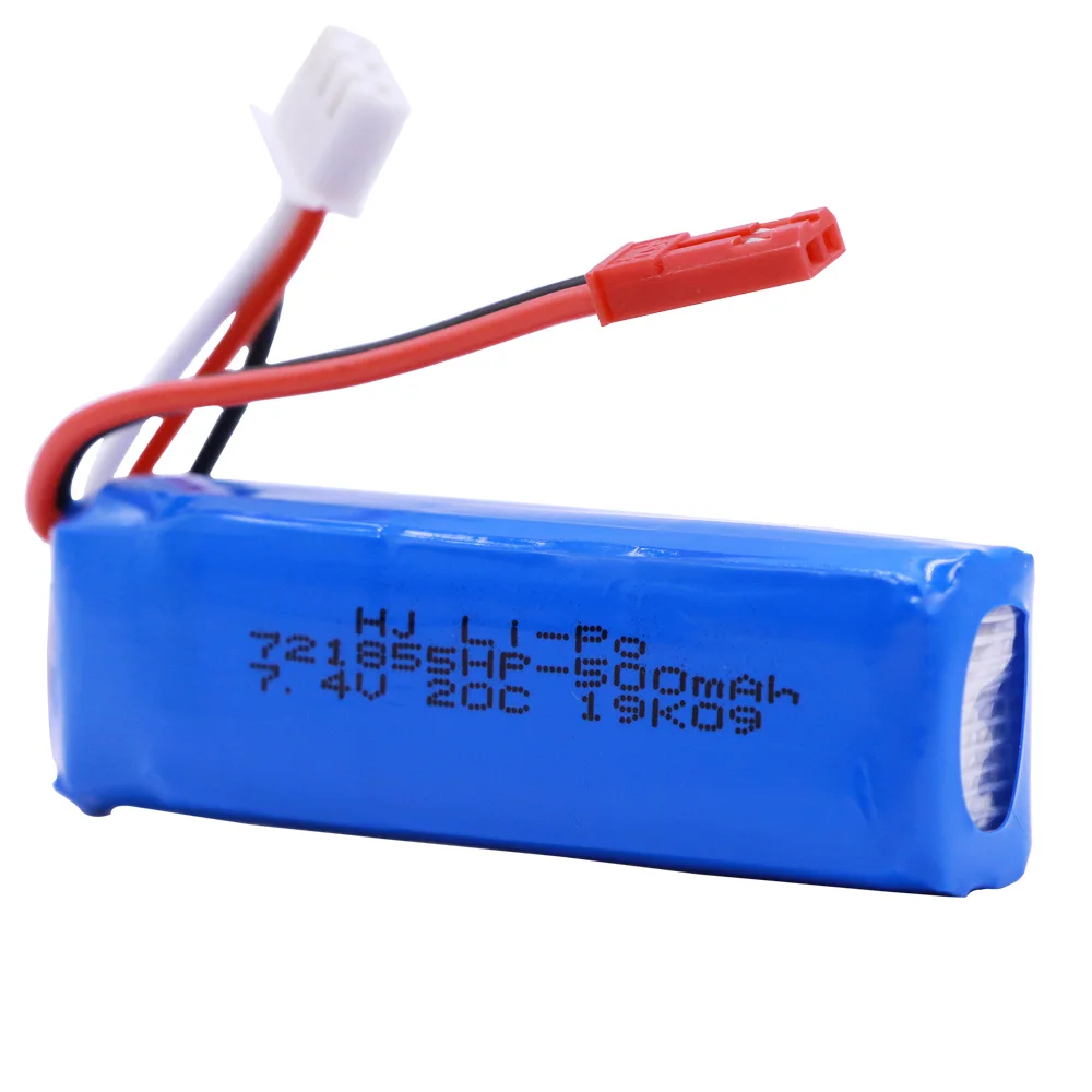 7.4V 500mAh Lipo Battery 2S for WLtoys A202 A212 A222 A232 A242 A252 4WD RC Car 7.4 V 721855 2S for WLtoys A202 toys accessory