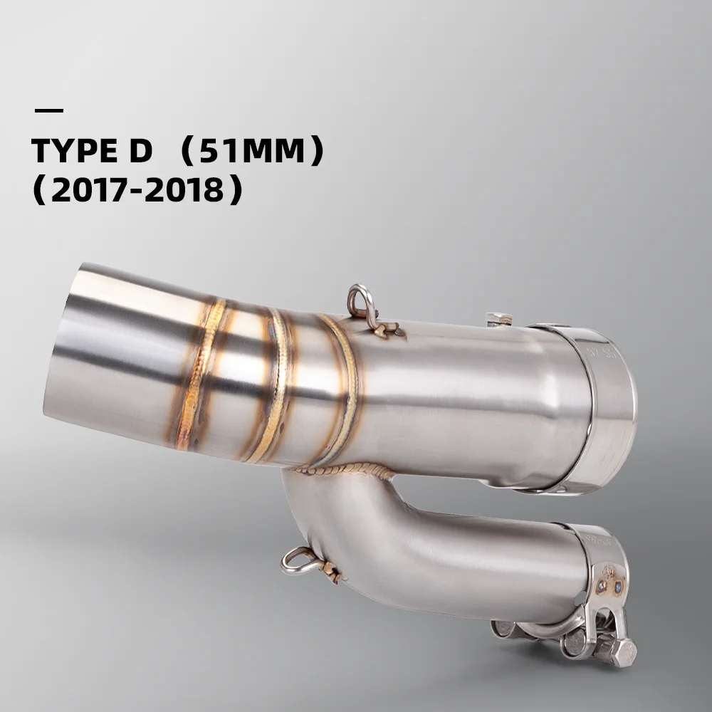 

Intelligent Library For S1000RR S1000R 2017 2018 Motorcycle Exhaust Muffler Mid Pipe Link Steel 304 Adapter Connection Acces