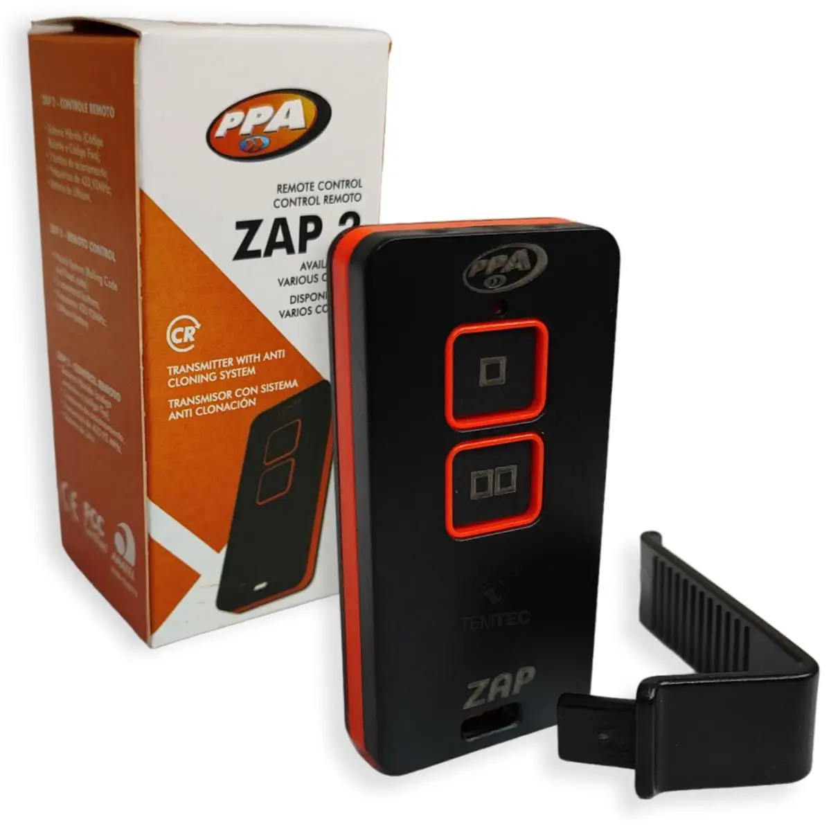 03 REMOTE CONTROL GATE ALARM 433,92MHz ZAP ORANGE PPA