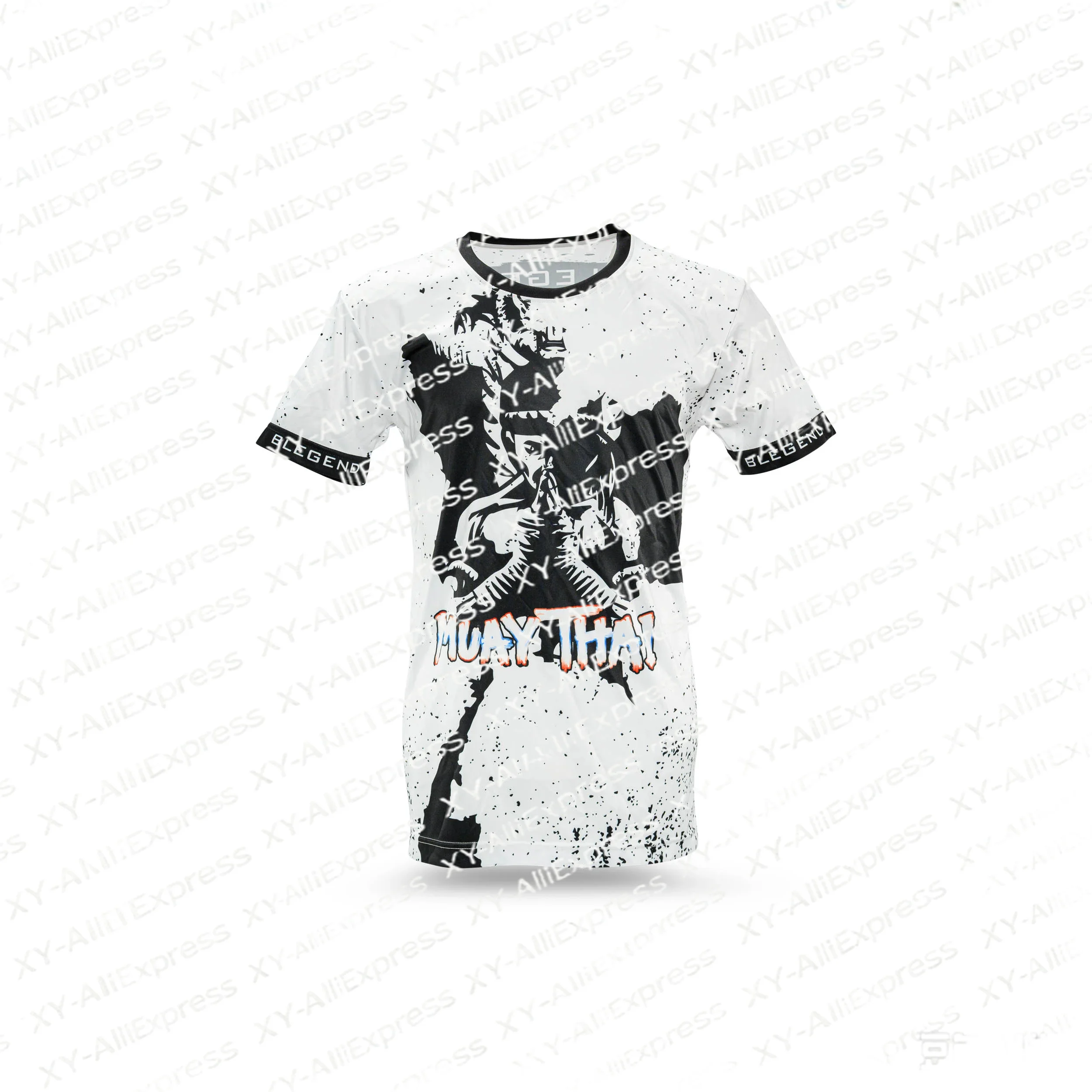 Breathable Men Casual Sports Tee, White Background Dark Ink Splash Graphic,Quick Dry Short Sleeve Everyday & Low-Impact Training