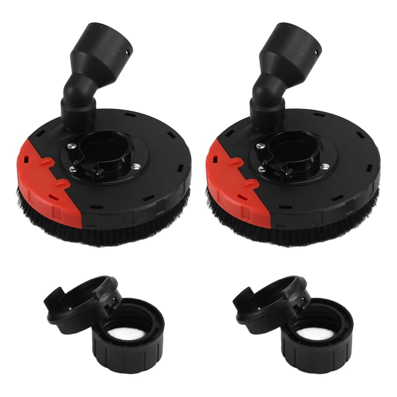 

2PCS Universal Surface Cutting Dust Shroud For 100-115 Angle Grinder Built-In Tight Bristles Dust Collector