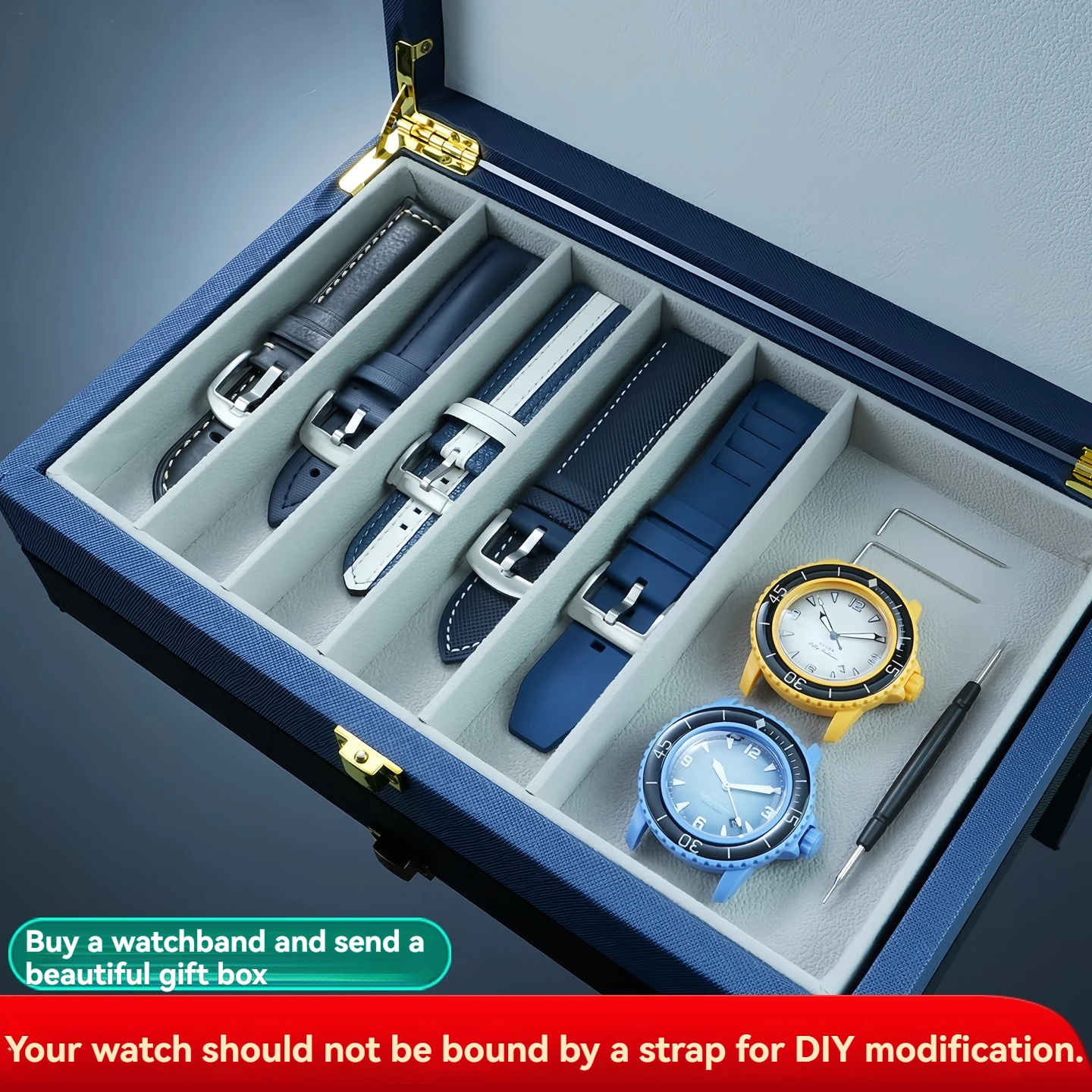 

5 стилей, браслет для часов, ремешок для часов Blancpain, резиновый нейлоновый кожаный ремешок для часов, водонепроницаемый силиконовый ремешок для часов 22 мм с коробкой