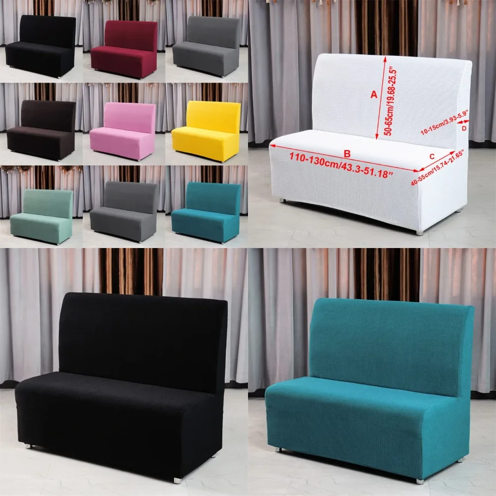 

Luxurious, stylish, elegant armless polar fleece sofa slipcover - Comfortable stretch spandex couch cover for hotel, restaurant,