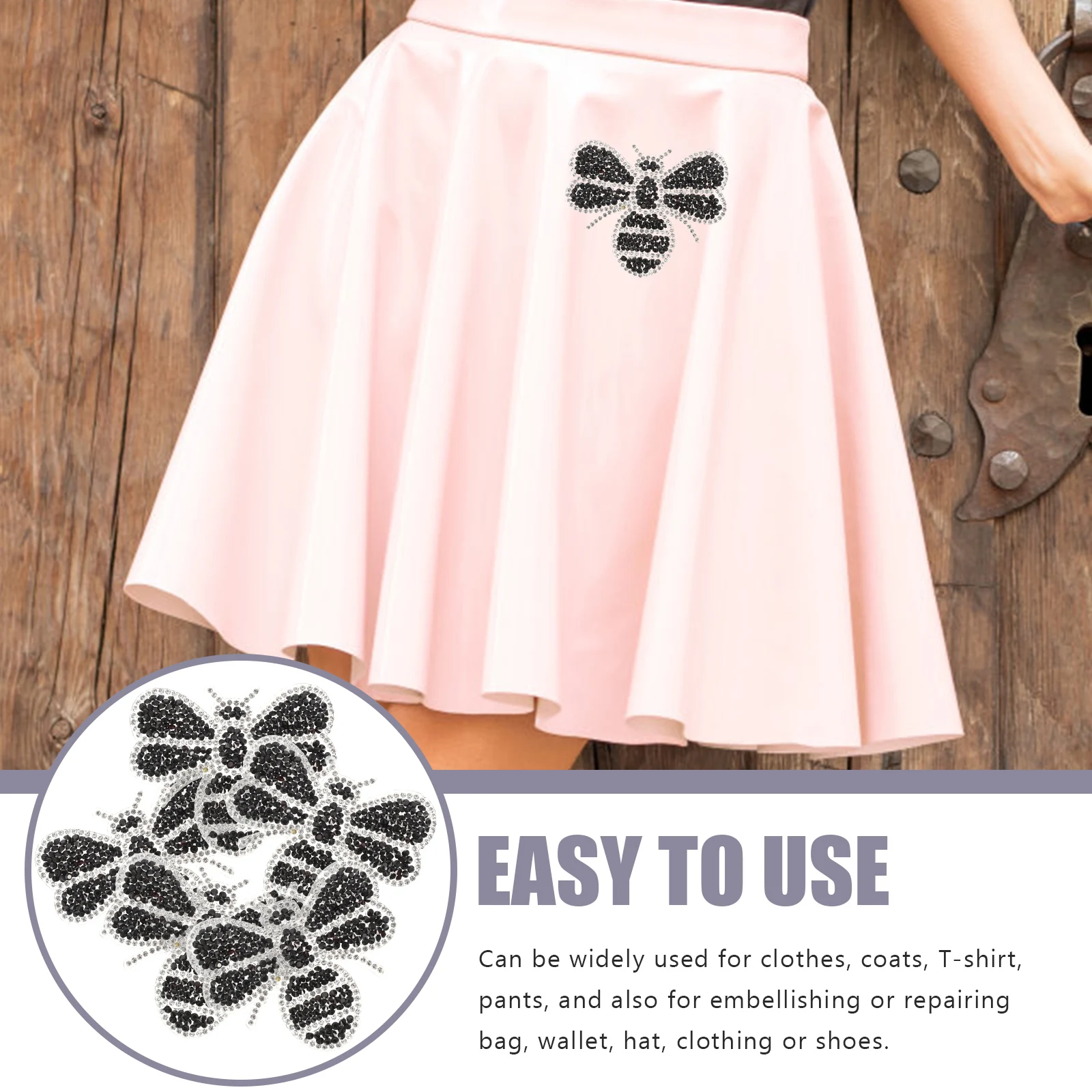 

10 Pcs Jacket Assorted Wear-resistant Coat Patches Decorative Fabric for Clothing Sewing Animal Miss