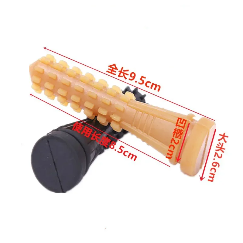 50PCS Hair Removal Machine Rubber Rod   Glue Beef Tendon Stick Plastic Nail Poultry Chicken and Duck Goose  