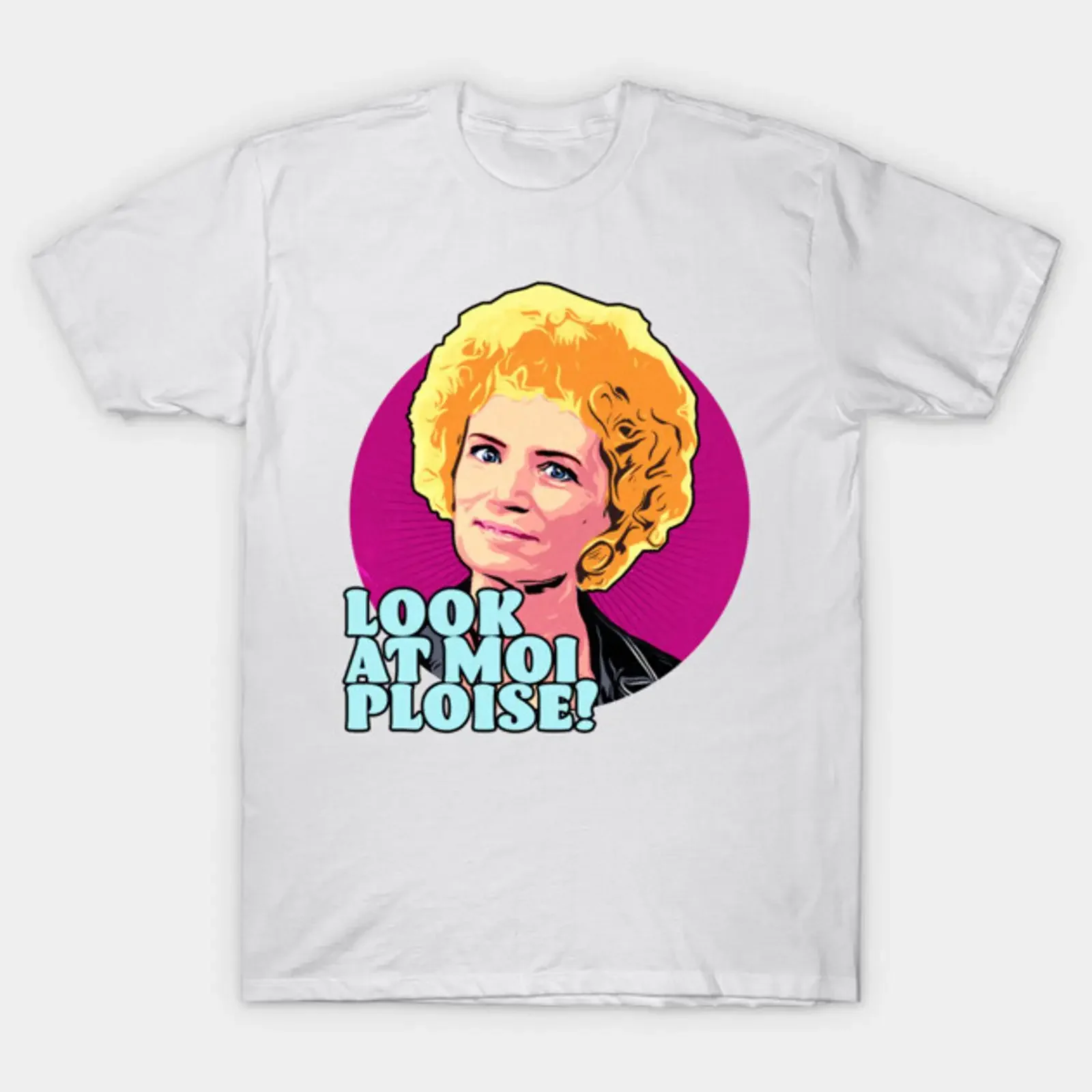 Look at Moi Kath Kim T Shirt vintage Washed Stylish Top For Everyday Wear Slightly Casual Unisex Comfortable graphic streetwear