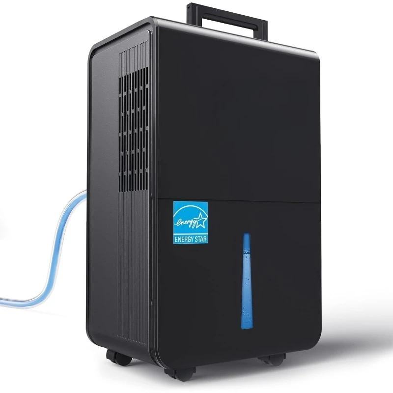 4500 قدم مربع. مزيل الرطوبة الأكثر كفاءة من Energy Star 2024 للطابق السفلي مع خرطوم تصريف، مزيل رطوبة بحد أقصى 115 لتر/D لكبير Ro