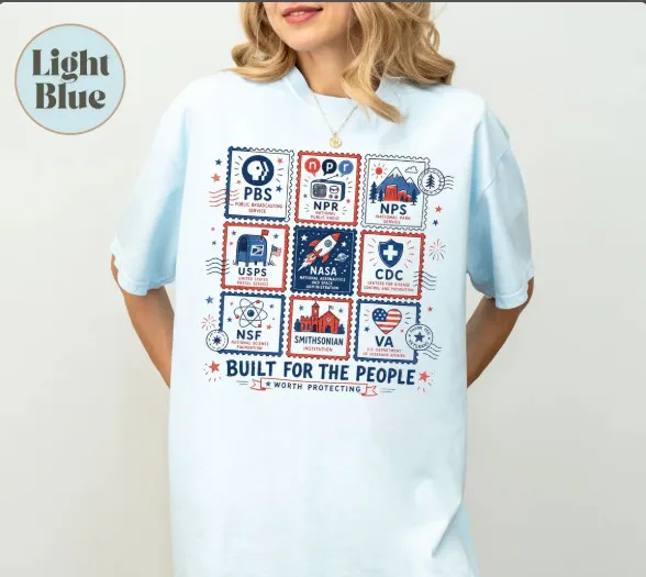 Stamps Protect Democratic Institutions, Liberal Fourth of July T-shirt