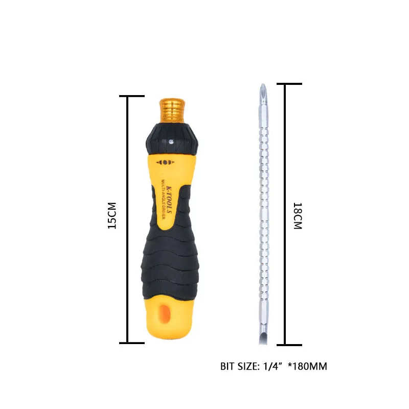 Double End Ratchet 2-way Screwdriver H1/4