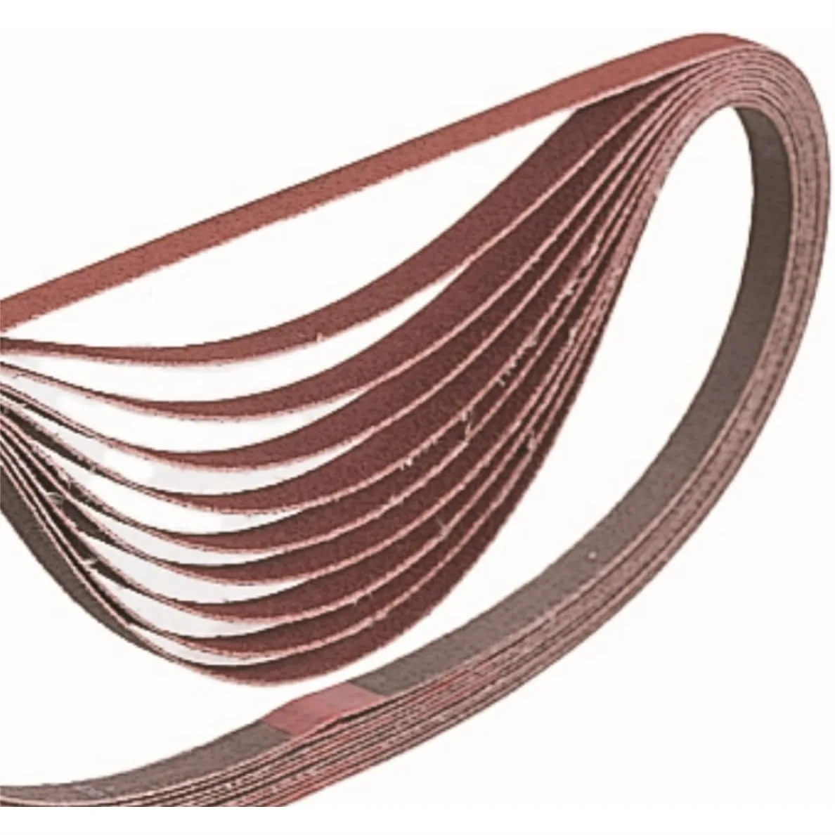 

80 Grit Aluminum Oxide Sanding Belt 3/8x21 Inch 10 Pack for Wood and Metal