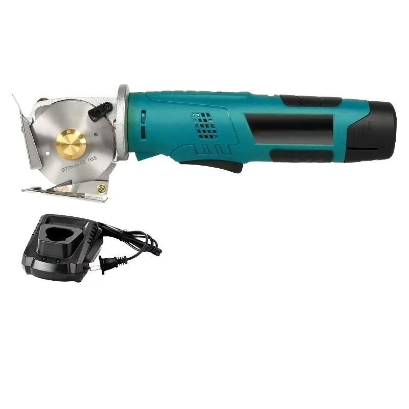 12V Electric Fabric Cutter Knife Scissor DIY Industrial Cloth Strip Cutting Machine With 12V Battery Charger Power Tool