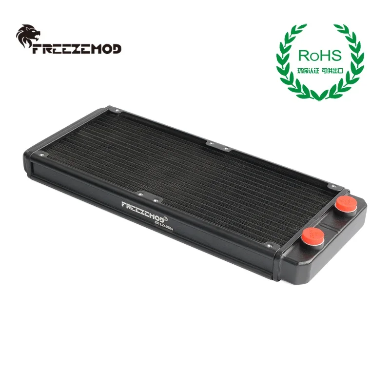 FREEZEMOD 27mm Heatsink Pendingin Air PC Aluminium Tipis Ulir G1/4 120mm 240mm 360mm Radiator Sistem Komputer