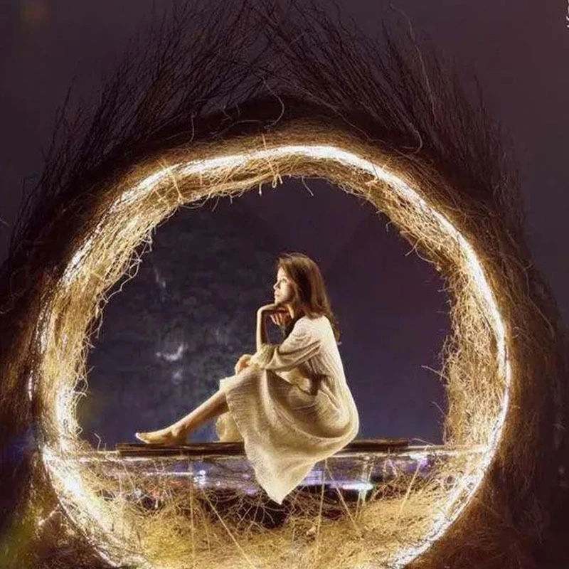 

Подвесное кресло-кокон для отелей и гостевых домов, популярное у интернет-знаменитостей, для фотосессий, в стиле «Птичье гнездо»