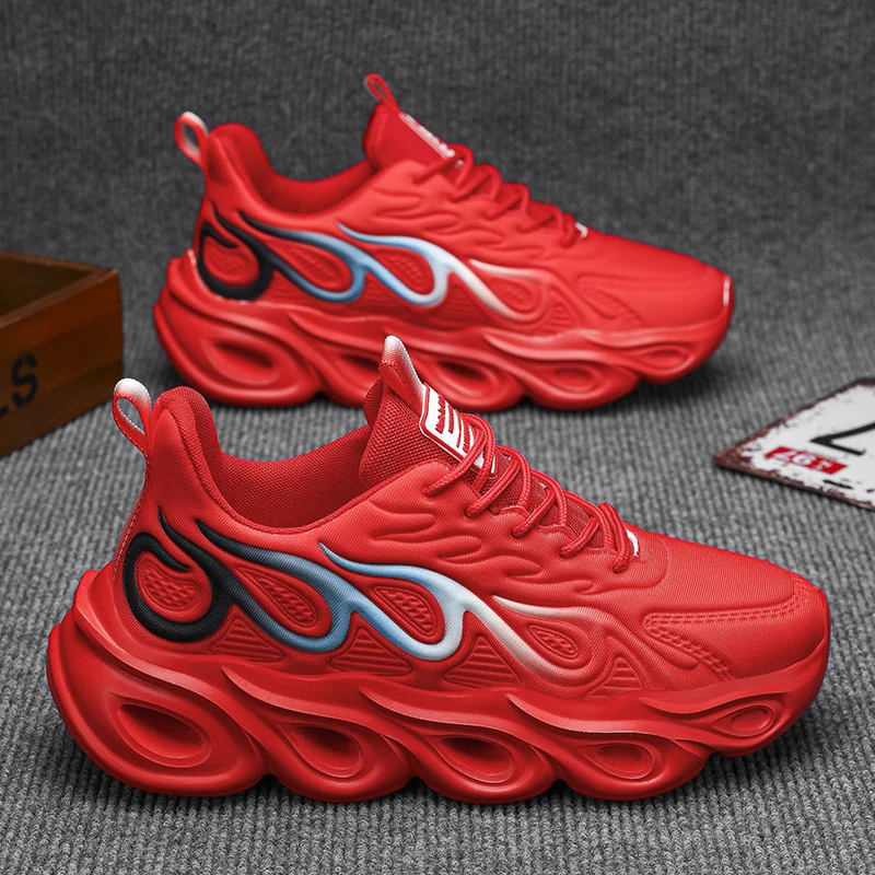 

Новая мужская повседневная обувь, кроссовки для бега на шнуровке, модные лоферы для бега, прогулок, брендовые уличные дышащие удобные лезвия