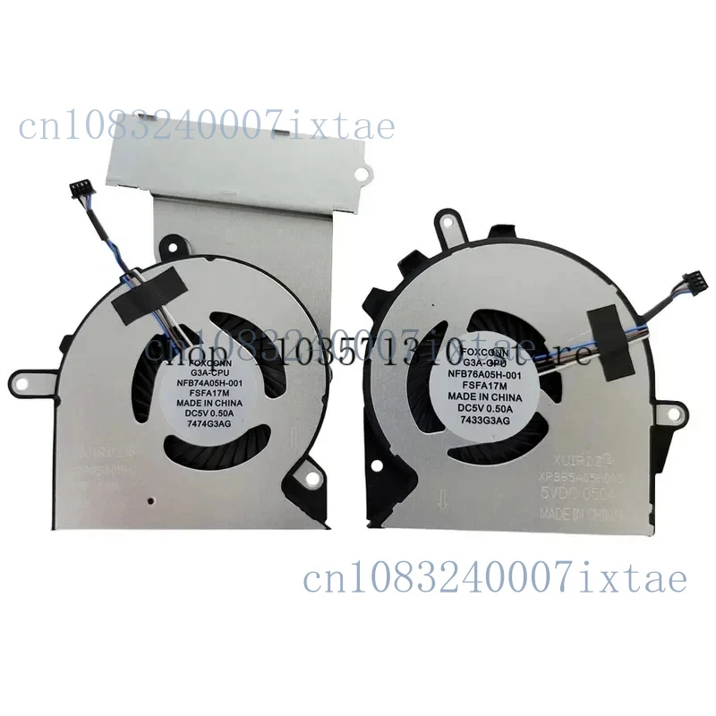 N New CPU and GPU Cooling Fan for HP OMEN Gaming 15-ce 15t-ce 15-ce011dx 15-ce015dx 15-ce018dx 15-ce019dx  tpn-q194  dc5v
