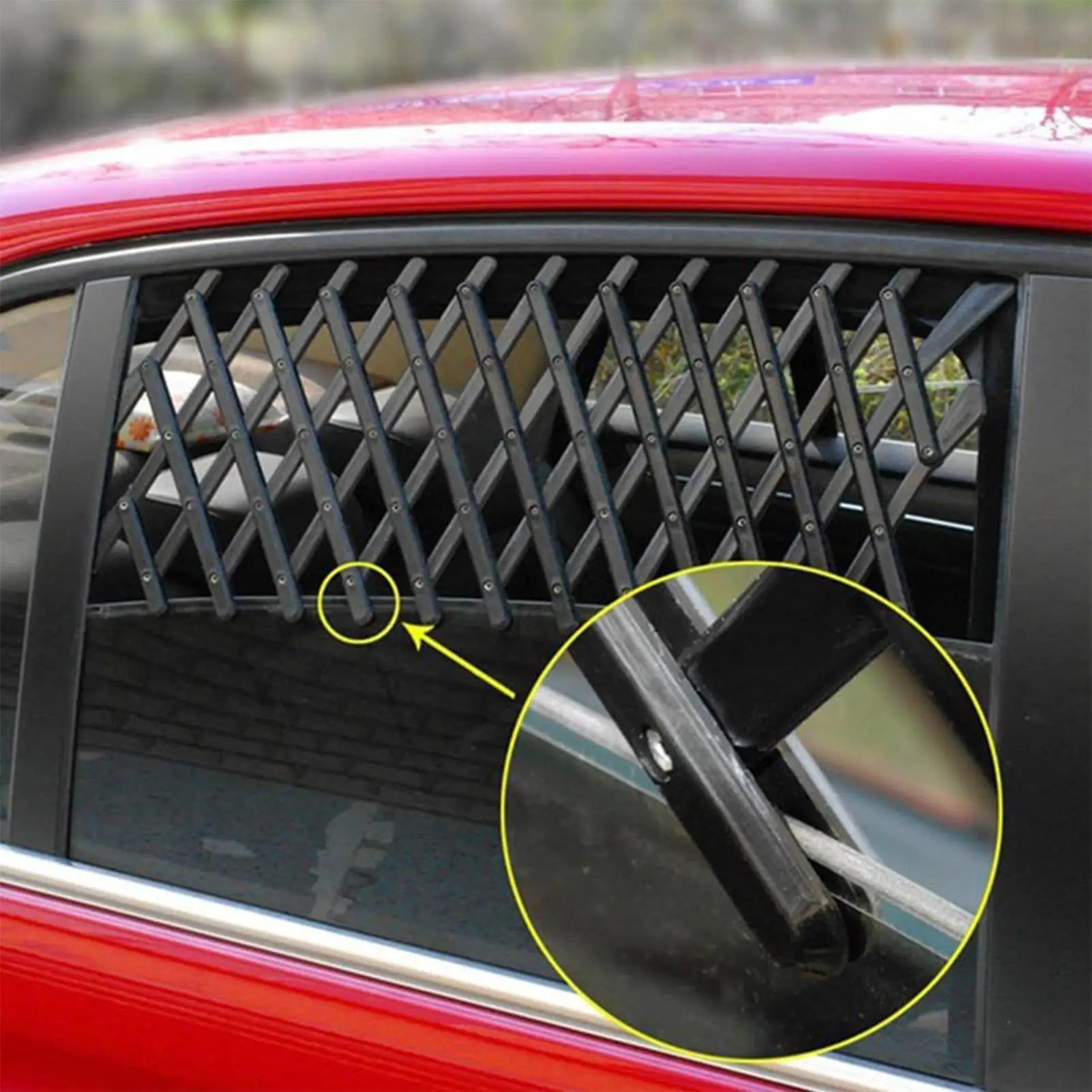

Retractable Dog Fence for Car Window Car Window Security Guard for Dog Prevents Pets From Leaping out Security Protection