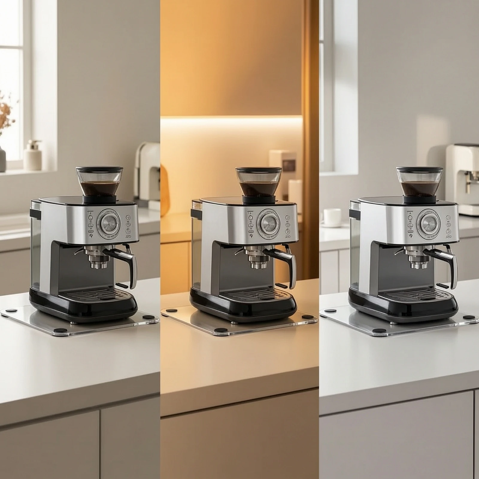 Coffee Machine Sliding Tray Clear Coffee Maker Slider Tray Countertop Appliance Slider Universal Scratch Resistant