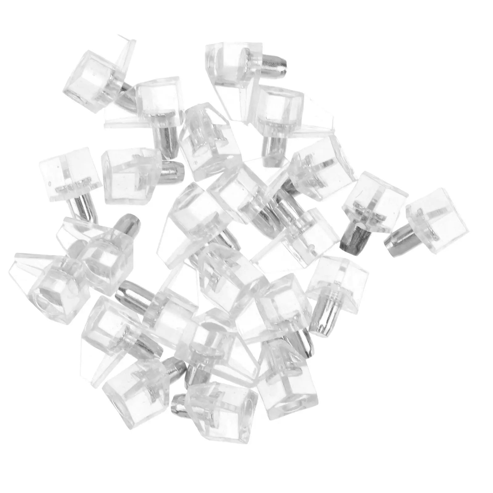 100 Pieces Shelf Support Pegs Heavy Duty Plastic Cabinet Shelf Brackets for Closet Bookcase Easy Installation