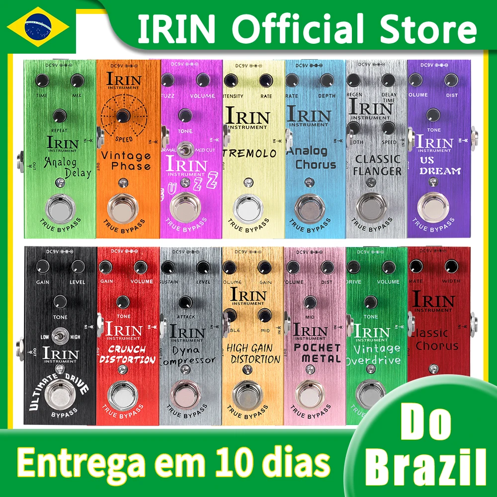 IRIN AN Series Guitar Pedal Electric Guitar Effect Pedal Vintage Overdrive/Distortion/Delay/US Dream/Chorus/Ultimate Drive Pedal