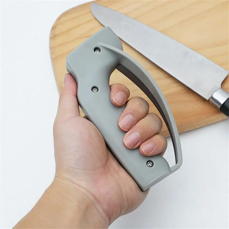 2 In 1 Knife Sharpener Handheld Knife Scissor Blade Sharpening Cooking Tools Perfect Grindstone Kitchen Tool Accessories 2023