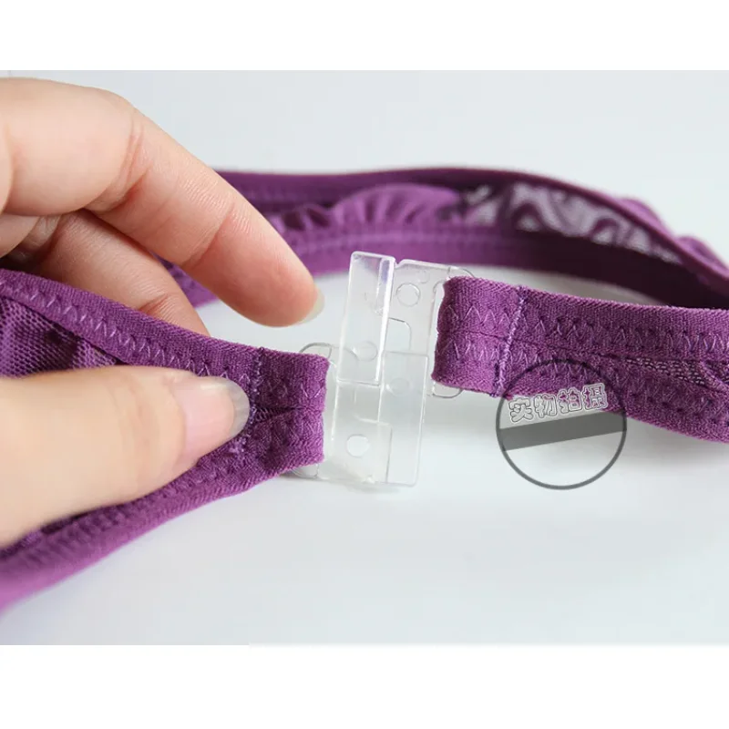 ชุดชั้นในเซ็กซี่ชายฤดูร้อนตาข่ายโปร่งใส Low Rise U กระเป๋านูน T กลับทองสีทึบปุ่มปรับเข็มขัด Pantie