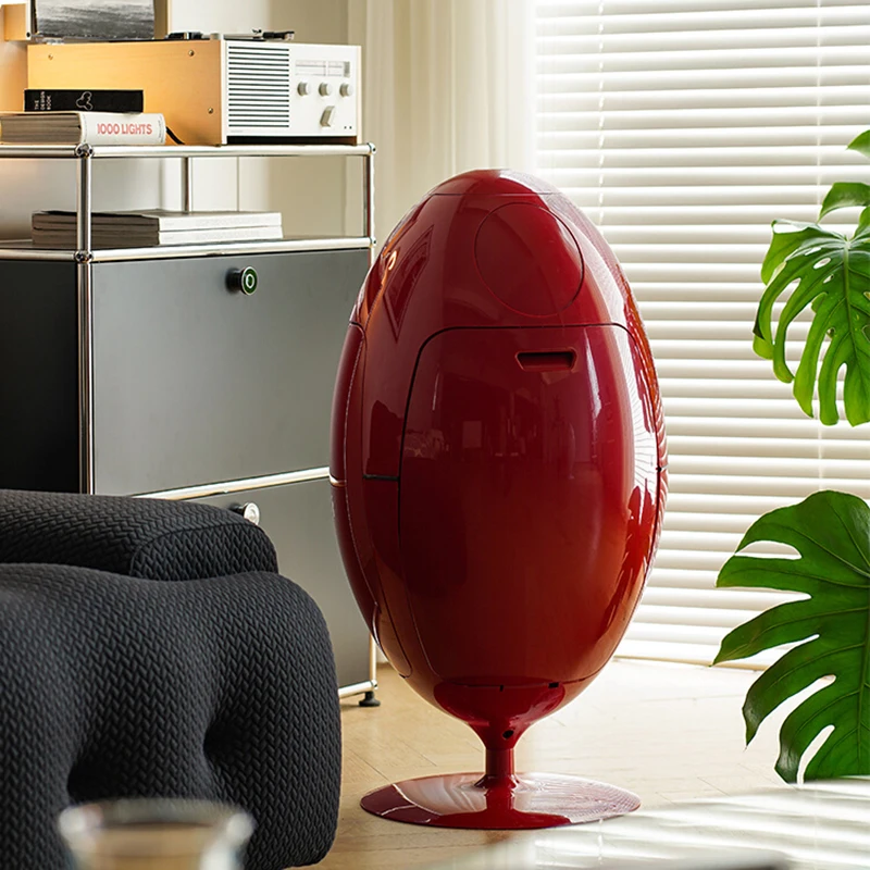 

Итальянский минималистичный яичный мусорный бак для хранения, вращающееся экологически чистое ведро для сортировки, роскошная мебель для дома FYWB