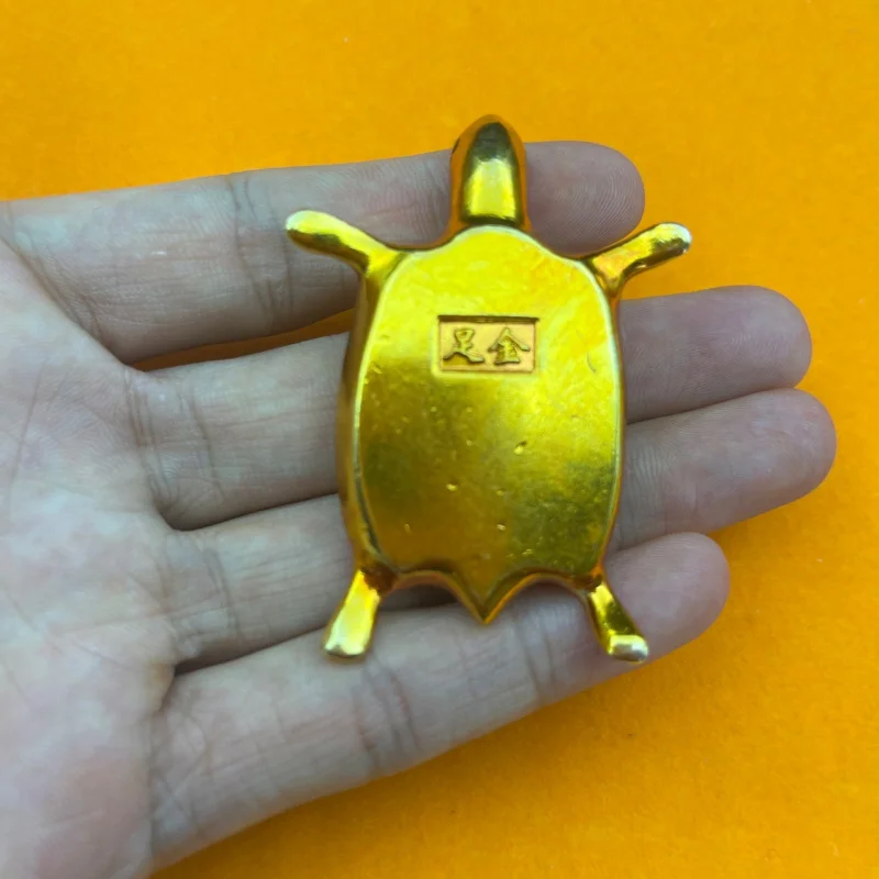 Gilding Craft Small Golden Turtle Ornaments Alloy Handicrafts