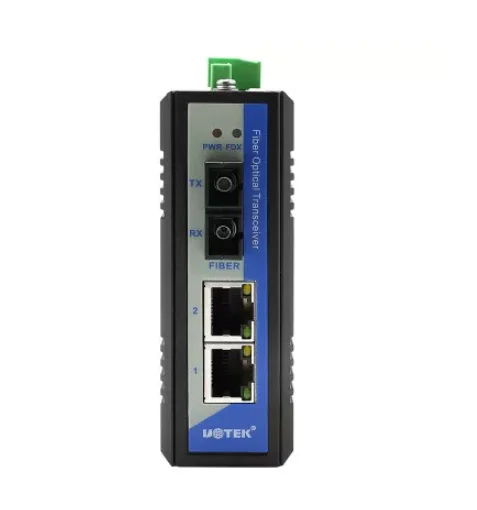 Yutai UT-2602SM 100M 1O2E Single-Mode Industrial Ethernet Switch